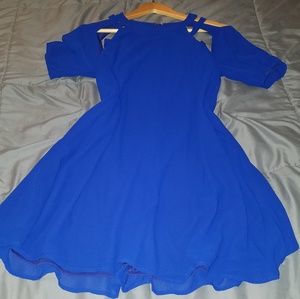 Loveriche Blue flowy dress